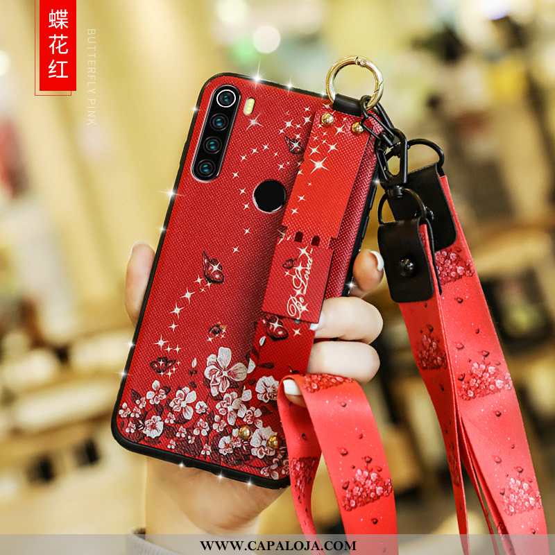 Capa Xiaomi Redmi Note 8t Estiloso Completa Wrisband Telemóvel Rosa, Capas Xiaomi Redmi Note 8t Pers