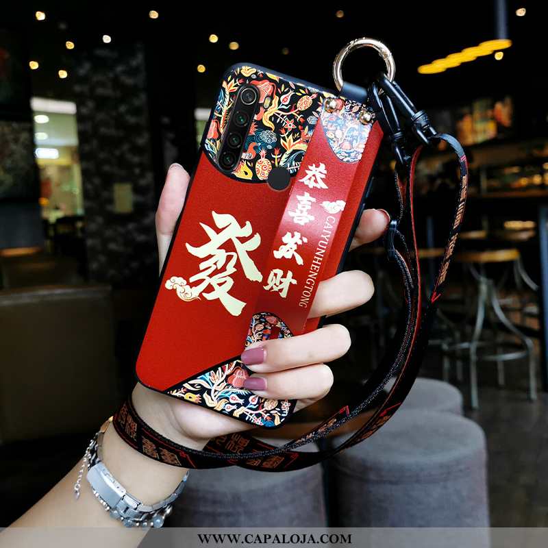 Capa Xiaomi Redmi Note 8t Personalizado Cordao Capas Cases Vermelho, Xiaomi Redmi Note 8t Tendencia 