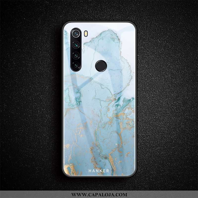 Capa Xiaomi Redmi Note 8t Vidro Arte Telemóvel Protetoras Azul, Capas Xiaomi Redmi Note 8t Luxo Bara