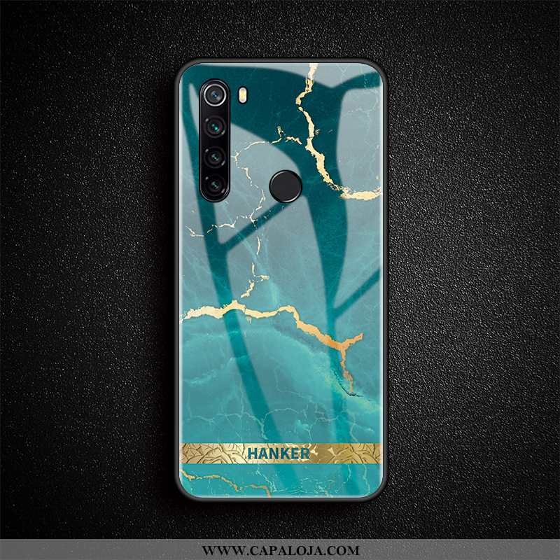 Capa Xiaomi Redmi Note 8t Vidro Arte Telemóvel Protetoras Azul, Capas Xiaomi Redmi Note 8t Luxo Bara