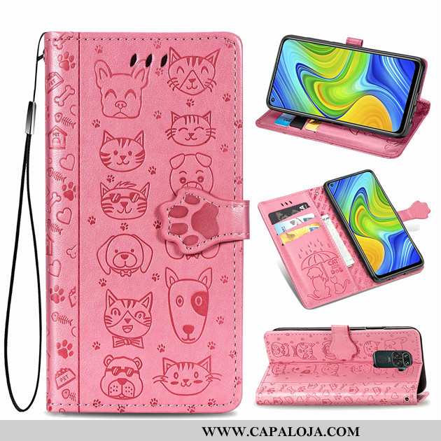 Capa Xiaomi Redmi Note 9 Couro Antiqueda Cases Vermelha Verde, Capas Xiaomi Redmi Note 9 Protetoras 