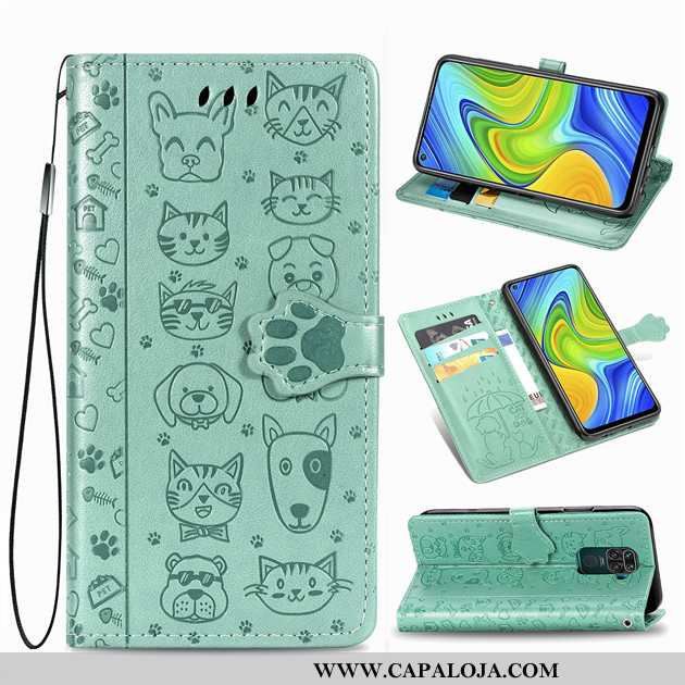 Capa Xiaomi Redmi Note 9 Couro Antiqueda Cases Vermelha Verde, Capas Xiaomi Redmi Note 9 Protetoras 