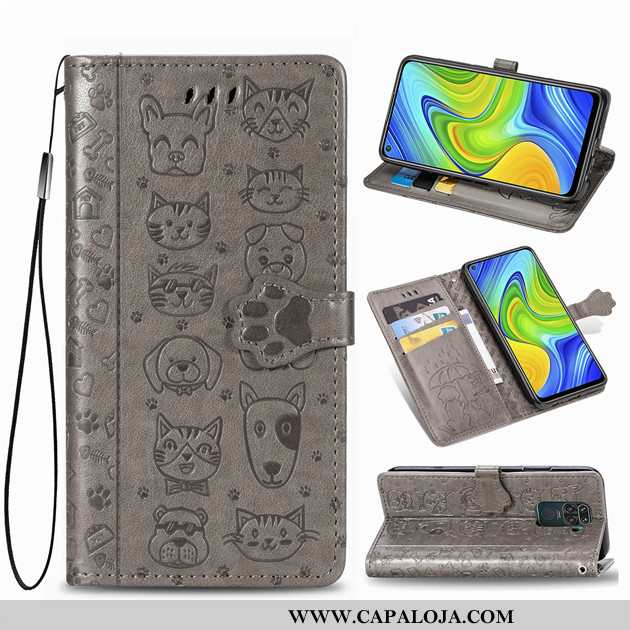 Capa Xiaomi Redmi Note 9 Couro Antiqueda Cases Vermelha Verde, Capas Xiaomi Redmi Note 9 Protetoras 