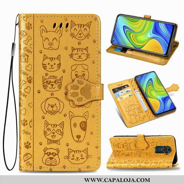 Capa Xiaomi Redmi Note 9 Couro Antiqueda Cases Vermelha Verde, Capas Xiaomi Redmi Note 9 Protetoras 