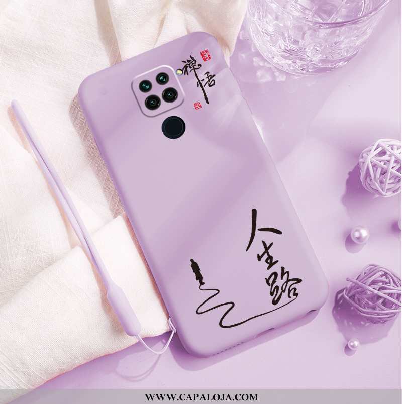 Capa Xiaomi Redmi Note 9 Criativas Personalizado Silicone Telemóvel Roxo, Capas Xiaomi Redmi Note 9 