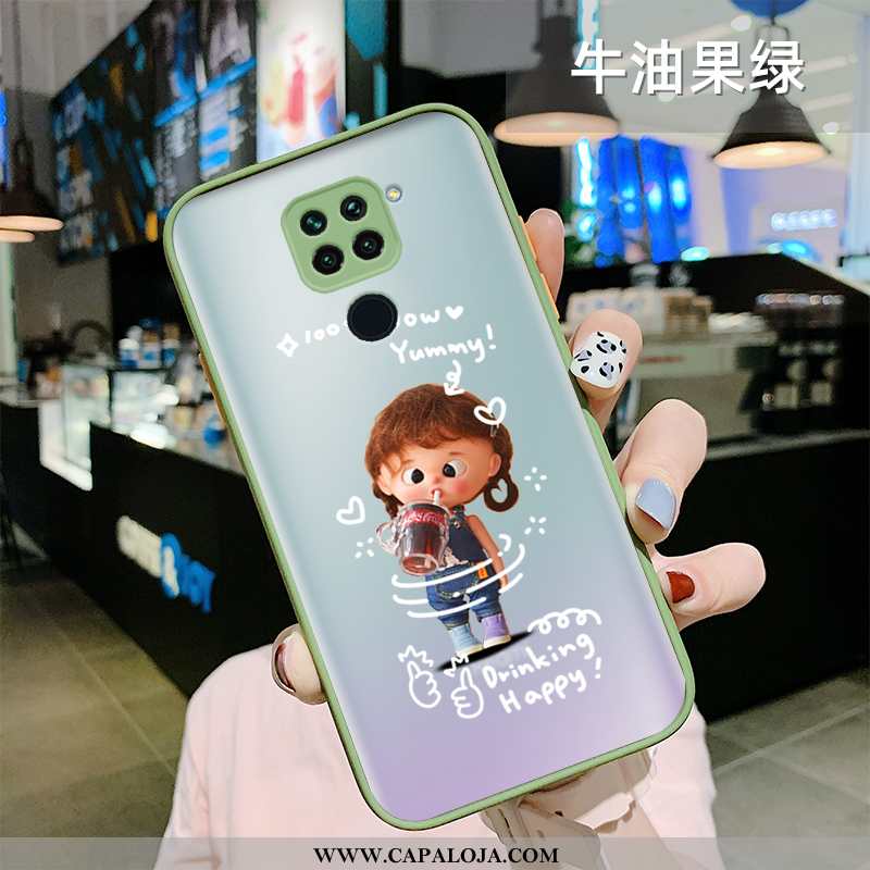 Capa Xiaomi Redmi Note 9 Criativas Soft Anime Fosco Verde, Capas Xiaomi Redmi Note 9 Desenho Animado