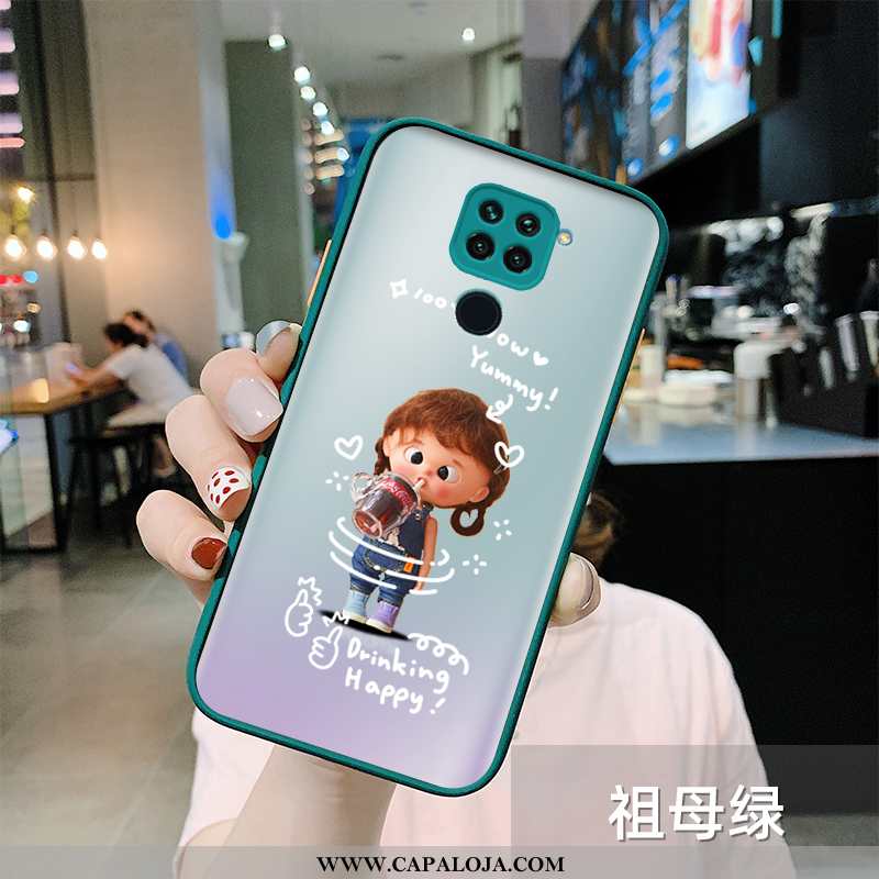 Capa Xiaomi Redmi Note 9 Criativas Soft Anime Fosco Verde, Capas Xiaomi Redmi Note 9 Desenho Animado