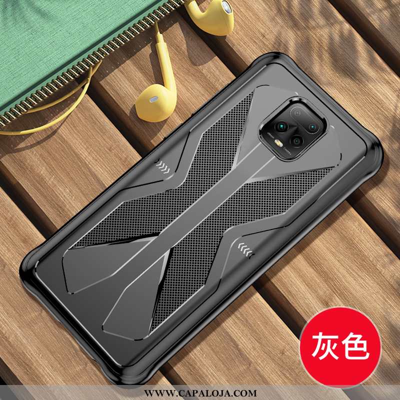 Capa Xiaomi Redmi Note 9 Pro Clara Vermelha Pequena Cases Cinza, Capas Xiaomi Redmi Note 9 Pro Perso