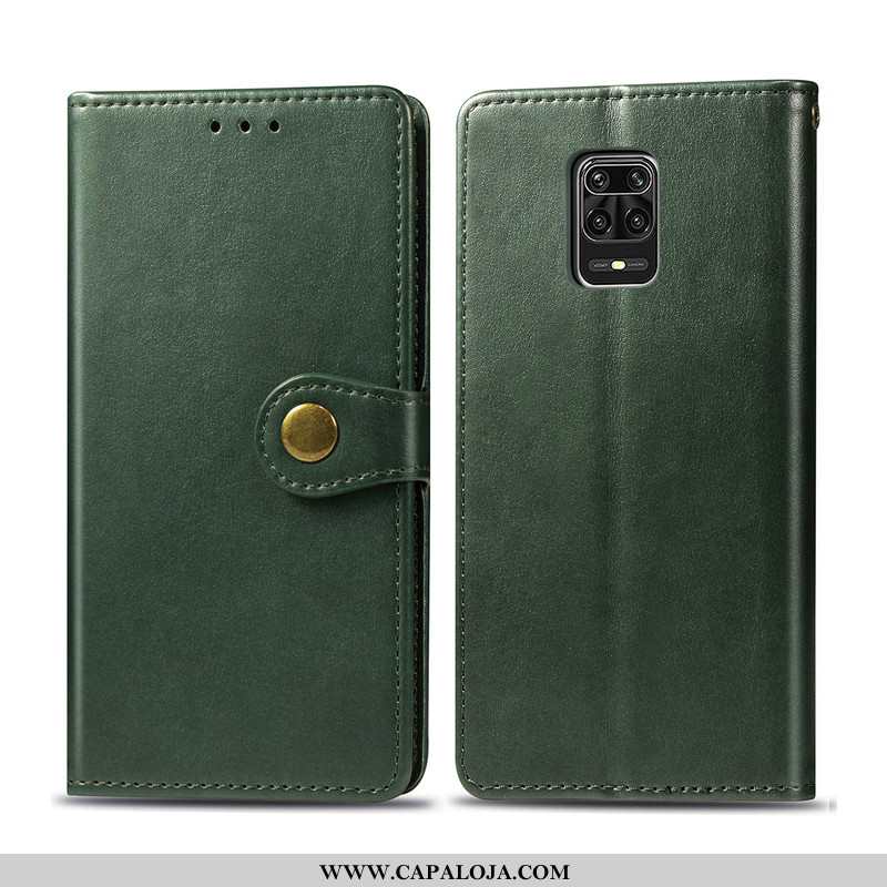 Capa Xiaomi Redmi Note 9 Pro Couro Capas Vermelha Cases Preto, Xiaomi Redmi Note 9 Pro Protetoras Ve