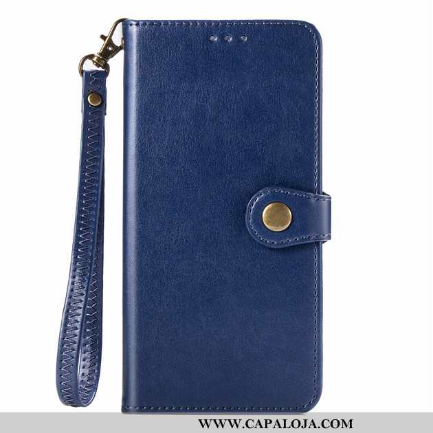 Capa Xiaomi Redmi Note 9 Pro Couro Feminino Pequena Azul Escuro, Capas Xiaomi Redmi Note 9 Pro Cases