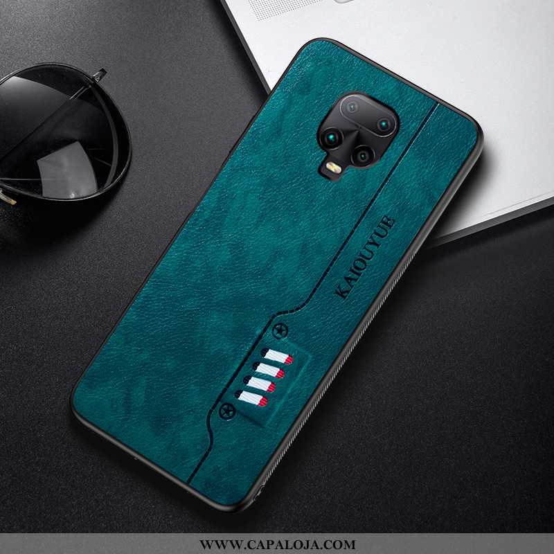 Capa Xiaomi Redmi Note 9 Pro Couro Minimalista Verde Feminino, Capas Xiaomi Redmi Note 9 Pro Soft Pr