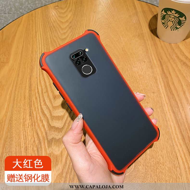 Capa Xiaomi Redmi Note 9 Protetoras Aço Vermelha Pequena Vermelho, Capas Xiaomi Redmi Note 9 Soft On