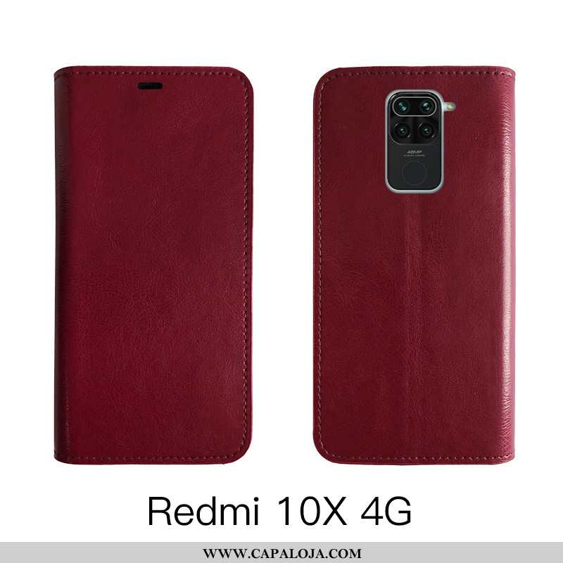 Capa Xiaomi Redmi Note 9 Protetoras Cases Vermelha Telemóvel Castanho, Capas Xiaomi Redmi Note 9 Cou