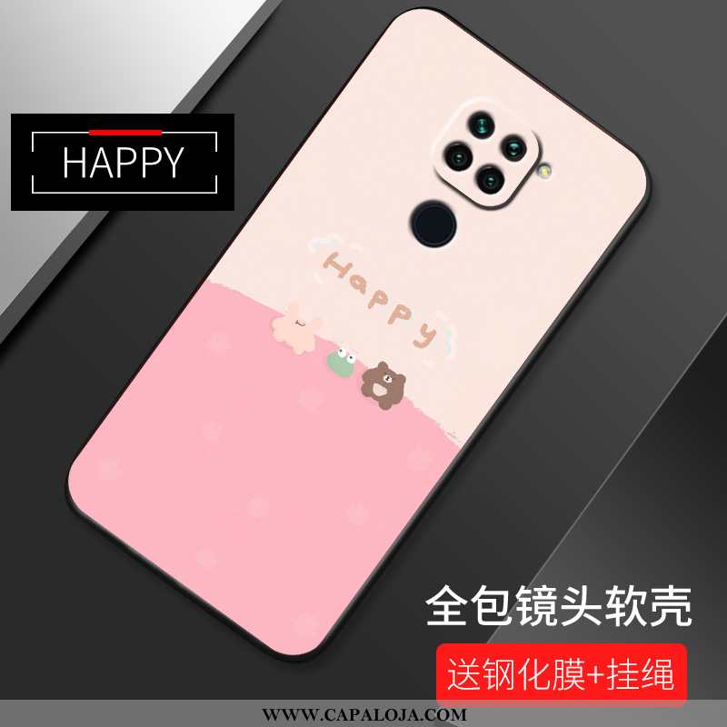 Capa Xiaomi Redmi Note 9 Protetoras Vermelha Fosco Soft Rosa, Capas Xiaomi Redmi Note 9 Silicone Ven