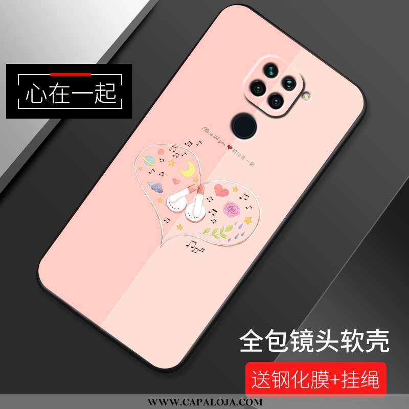 Capa Xiaomi Redmi Note 9 Protetoras Vermelha Fosco Soft Rosa, Capas Xiaomi Redmi Note 9 Silicone Ven