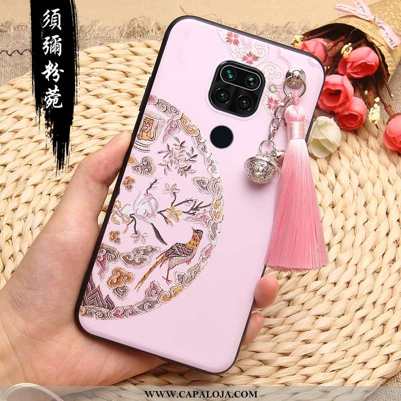 Capa Xiaomi Redmi Note 9 Soft Feminino Vermelha Cases Rosa, Capas Xiaomi Redmi Note 9 Silicone Compr