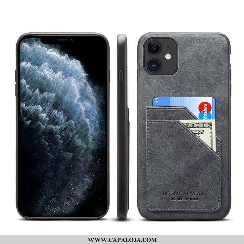 Capa iPhone 11 Couro Cases Marrom Capas Castanho, iPhone 11 Carteira Comprar