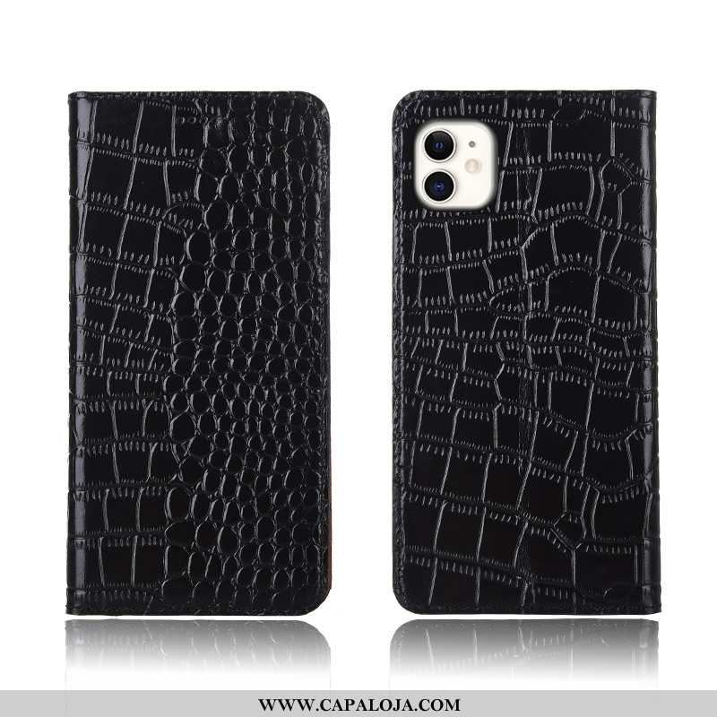 Capa iPhone 11 Couro Criativas Legitimo Feminino Antiqueda Castanho, Capas iPhone 11 Protetoras Bara