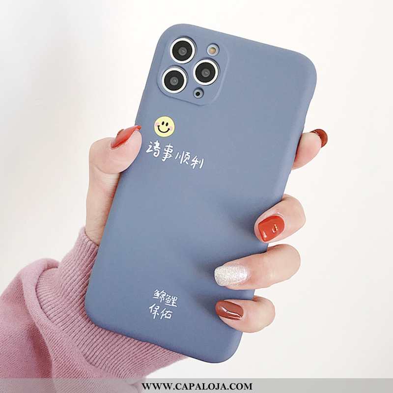 Capa iPhone 11 Pro Desenho Animado Telemóvel Completa Silicone Azul, Capas iPhone 11 Pro Slim Compra