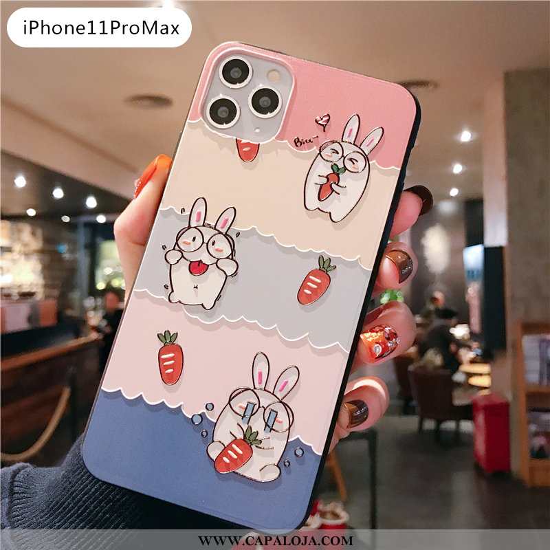 Capa iPhone 11 Pro Max Fofas Desenho Animado Bege Telemóvel, Capas iPhone 11 Pro Max Tendencia Barat