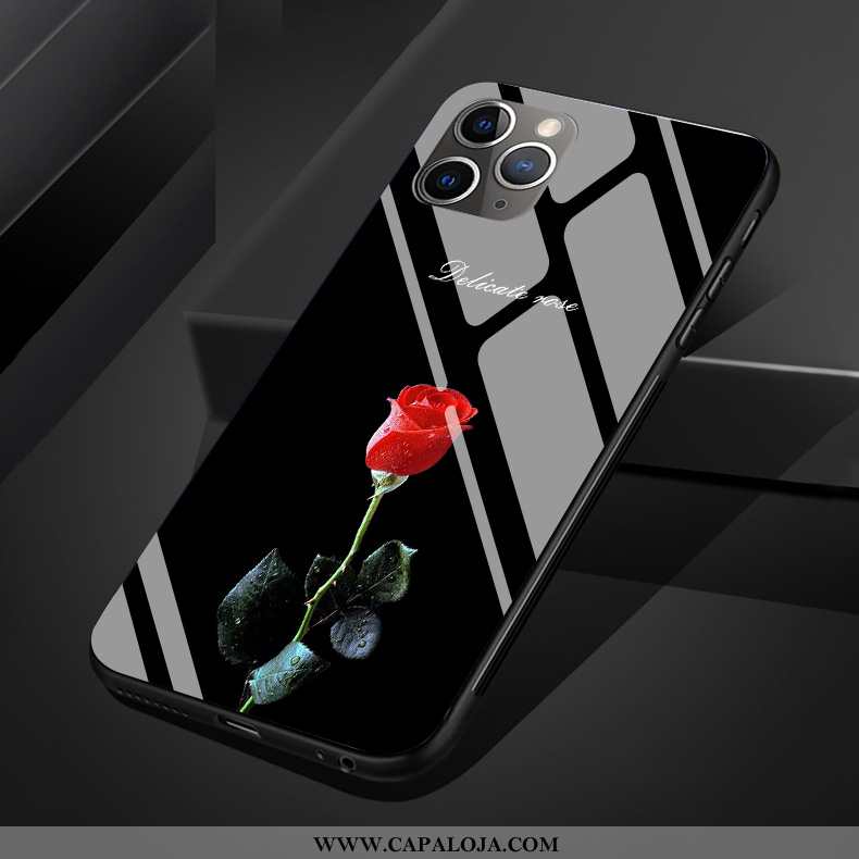 Capa iPhone 11 Pro Max Originais Claro Vidro Rosa Preto, Capas iPhone 11 Pro Max Protetoras Promoção