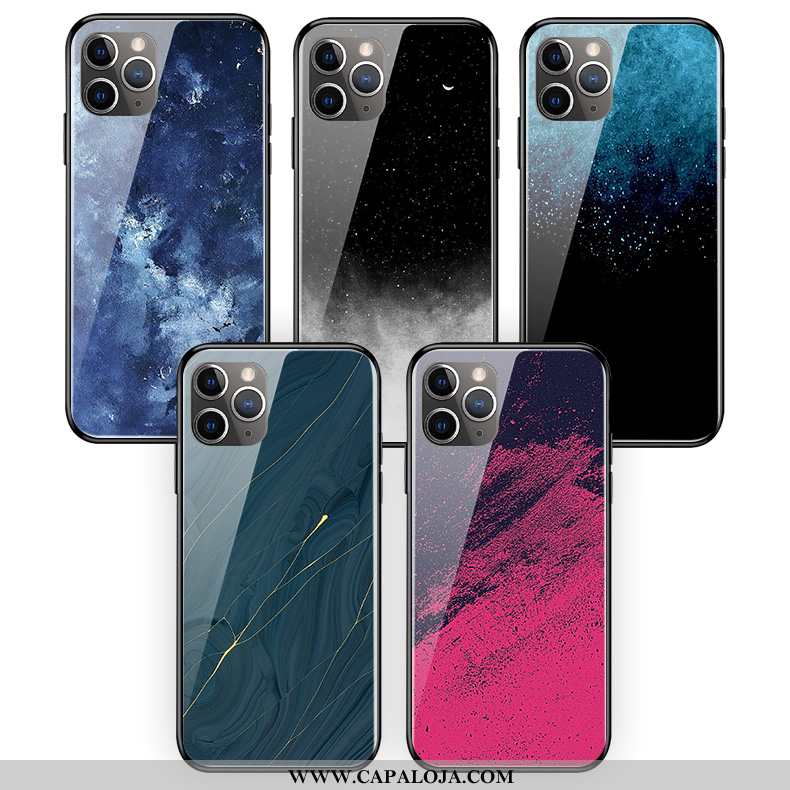 Capa iPhone 11 Pro Max Protetoras Azul Texturizada Vidro, Capas iPhone 11 Pro Max Silicone Venda