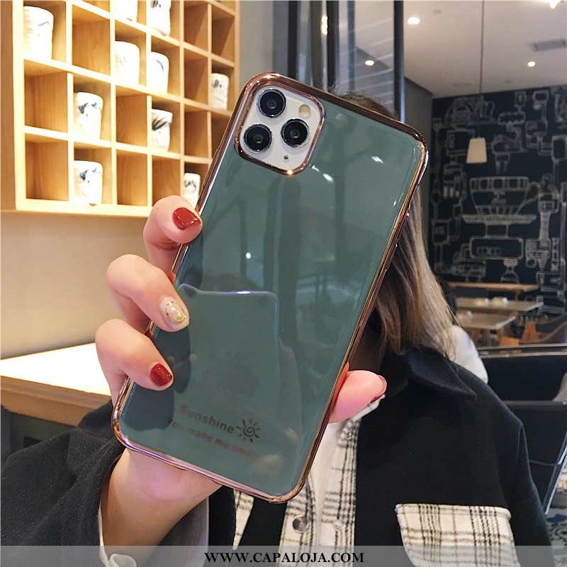 Capa iPhone 11 Pro Soft Casal Telemóvel Feminino Verde, Capas iPhone 11 Pro Luxo Venda