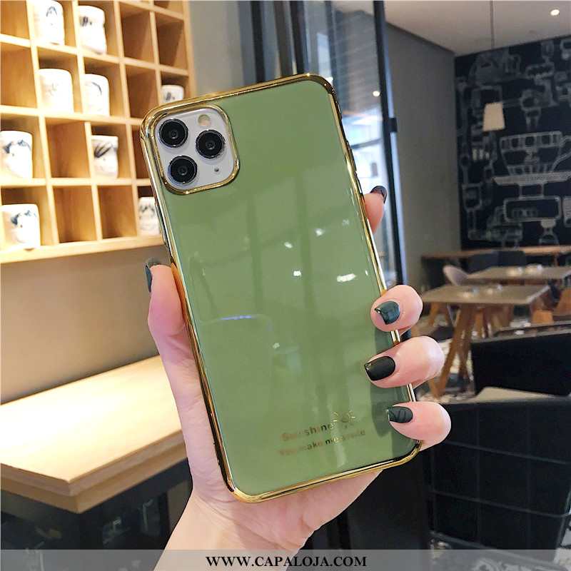 Capa iPhone 11 Pro Soft Casal Telemóvel Feminino Verde, Capas iPhone 11 Pro Luxo Venda