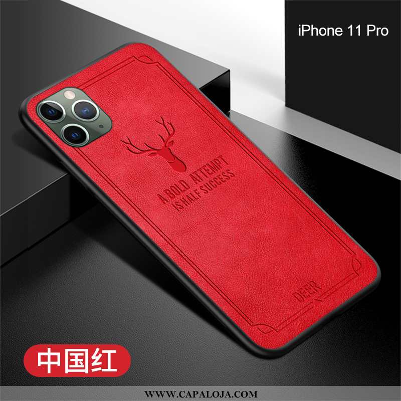 Capa iPhone 11 Pro Super Couro Vermelha Antiqueda Vermelho, Capas iPhone 11 Pro Protetoras Comprar