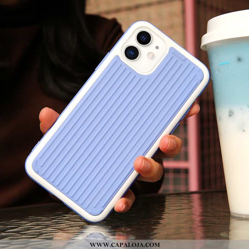 Capa iPhone 11 Soft Tendencia Completa Telemóvel Azul, Capas iPhone 11 Protetoras Baratos