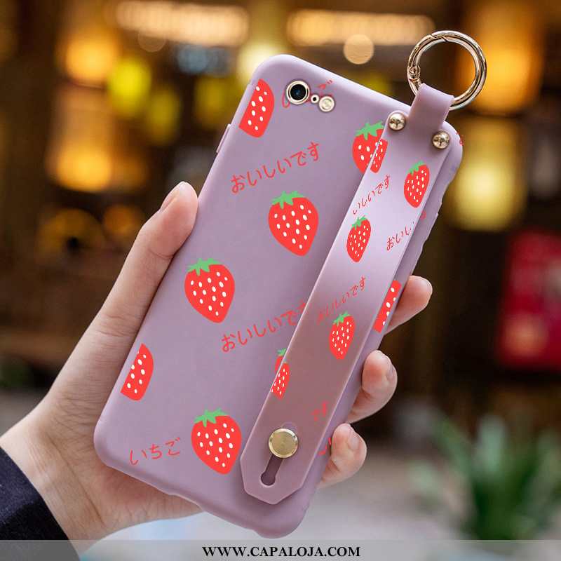 Capa iPhone 6/6s Desenho Animado Vermelha Floridas Malha Roxo, Capas iPhone 6/6s Fofas Venda