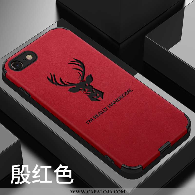 Capa iPhone 6/6s Plus Soft Malha Capas Tendencia Vermelho, iPhone 6/6s Plus Fosco Baratas