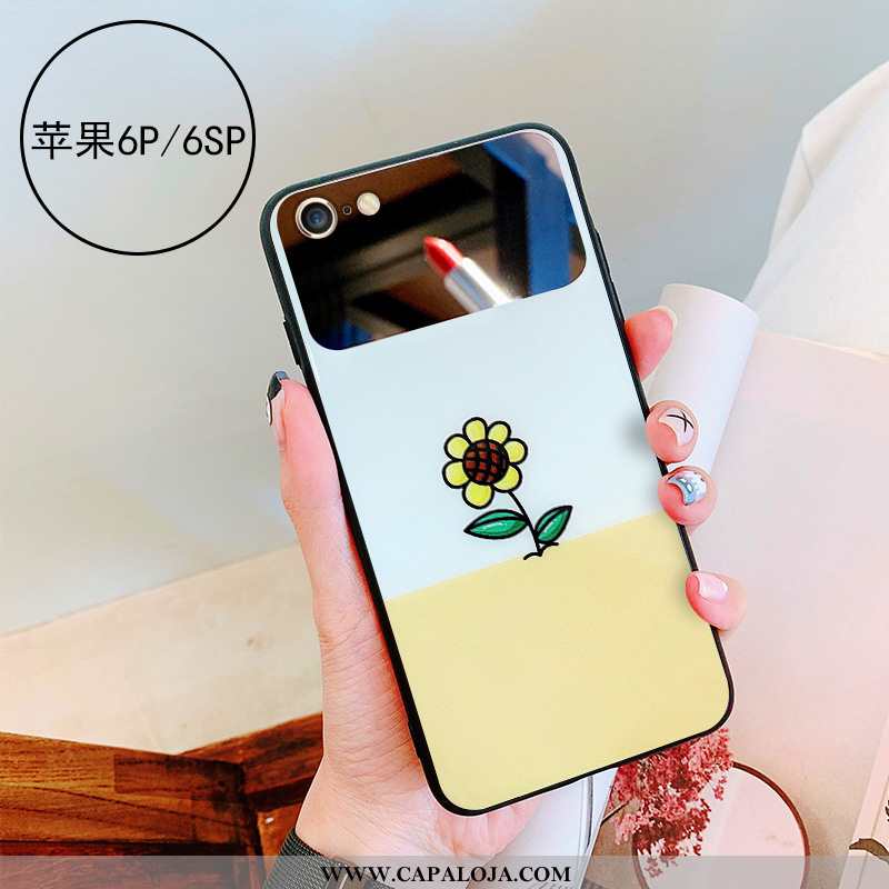 Capa iPhone 6/6s Plus Vidro Cases Telemóvel Capas Amarelo, iPhone 6/6s Plus Personalizada Comprar