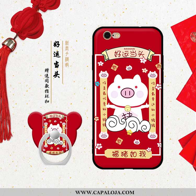 Capa iPhone 6/6s Soft Capas Para Reveillon Vermelha Vermelho, iPhone 6/6s Personalizada Baratas