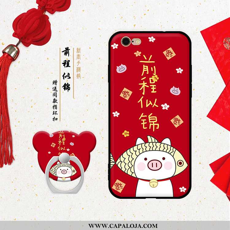 Capa iPhone 6/6s Soft Capas Para Reveillon Vermelha Vermelho, iPhone 6/6s Personalizada Baratas