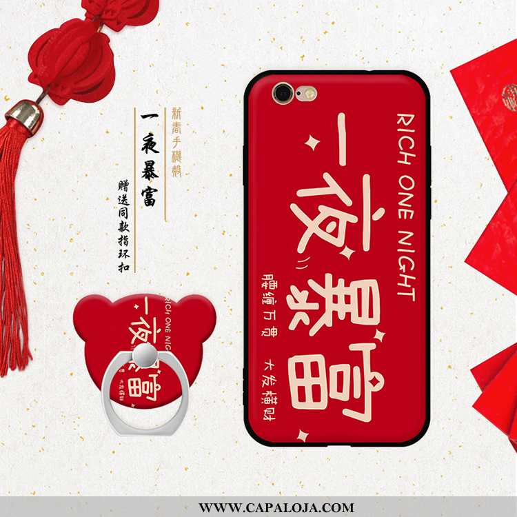 Capa iPhone 6/6s Soft Capas Para Reveillon Vermelha Vermelho, iPhone 6/6s Personalizada Baratas