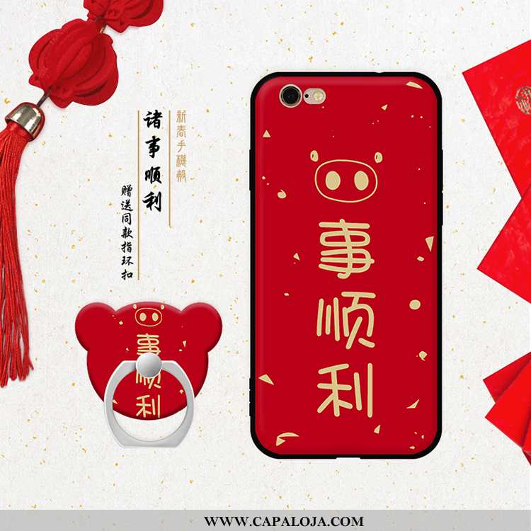 Capa iPhone 6/6s Soft Capas Para Reveillon Vermelha Vermelho, iPhone 6/6s Personalizada Baratas