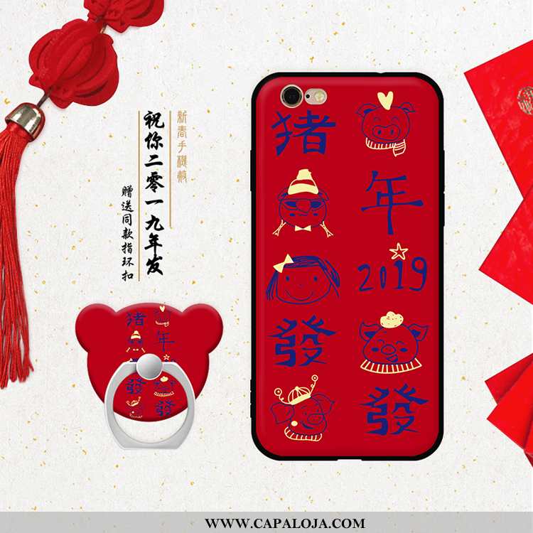 Capa iPhone 6/6s Soft Capas Para Reveillon Vermelha Vermelho, iPhone 6/6s Personalizada Baratas