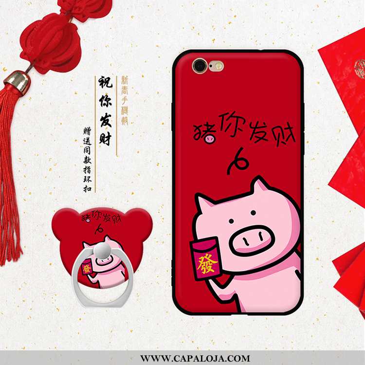 Capa iPhone 6/6s Soft Capas Para Reveillon Vermelha Vermelho, iPhone 6/6s Personalizada Baratas