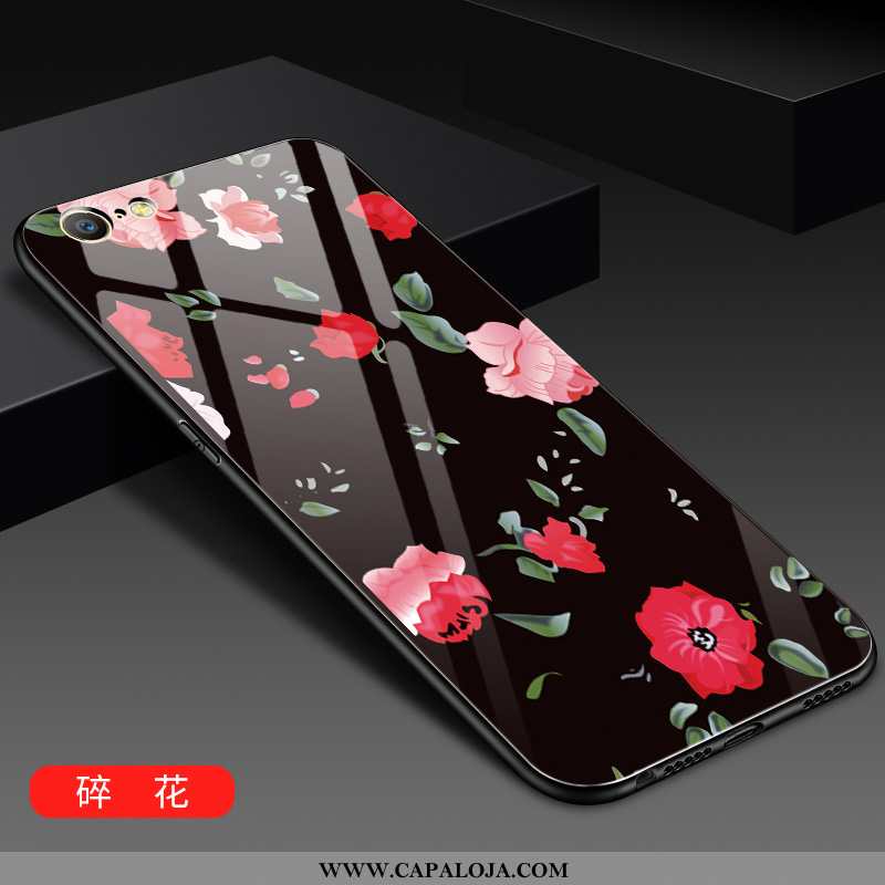 Capa iPhone 6/6s Vidro Preto Tendencia Feminino, Capas iPhone 6/6s Estilosas Promoção