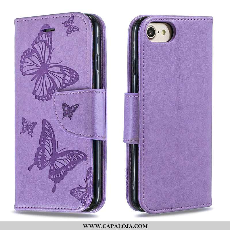 Capa iPhone 7 Cordao Borboleta Lisas Feminino Rosa, Capas iPhone 7 Couro Promoção