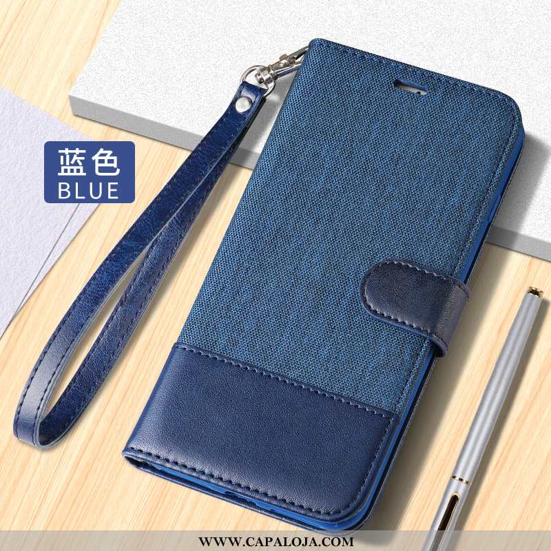 Capa iPhone 7 Couro Aço Cover Cases Azul Escuro, Capas iPhone 7 Telemóvel Baratas