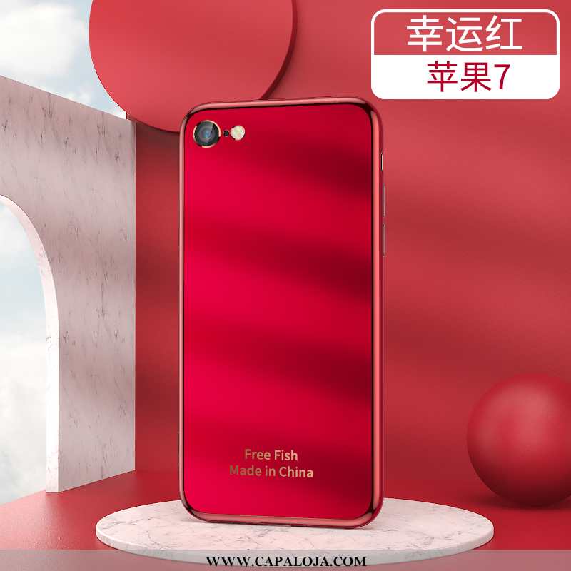 Capa iPhone 7 Personalizado Antiqueda Feminino Capas Vermelho, iPhone 7 Criativas Online