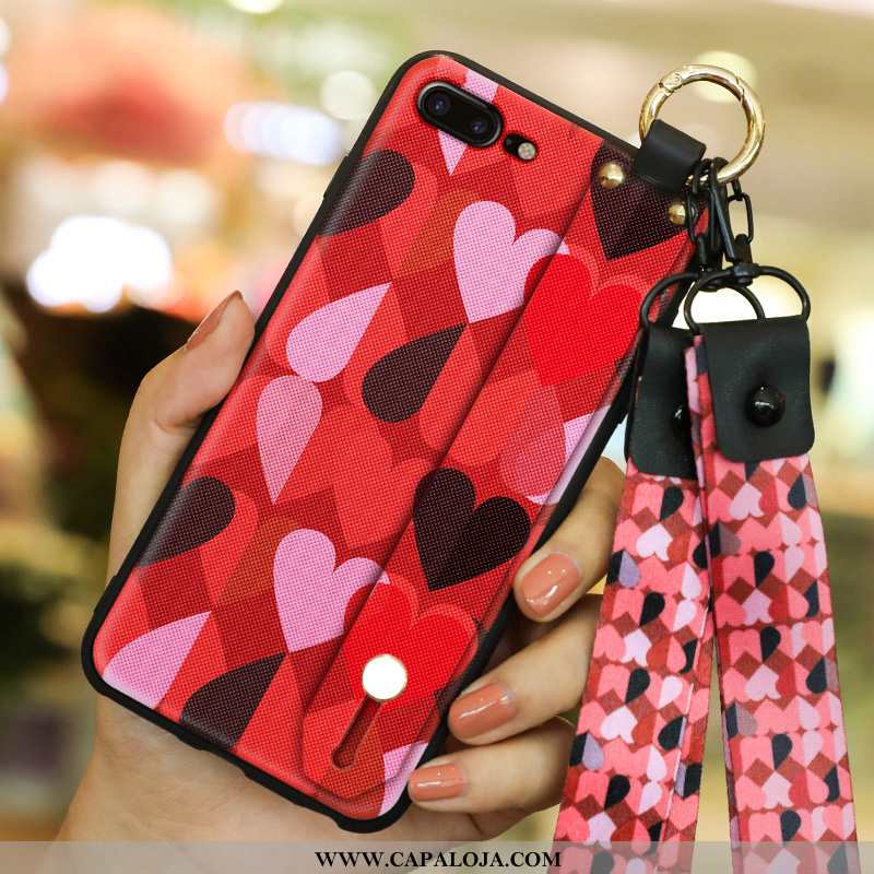 Capa iPhone 7 Plus Tendencia Telemóvel Capas Silicone Rosa, iPhone 7 Plus Protetoras Baratos