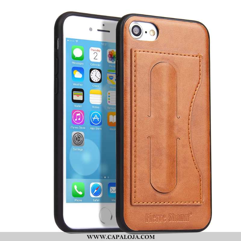 Capa iPhone 8 Couro Verde Capas Antiqueda, iPhone 8 Protetoras Barato