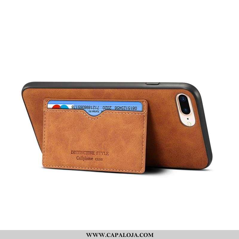 Capa iPhone 8 Plus Couro Completa Antiqueda Capas Vermelho, iPhone 8 Plus Fosco Baratas