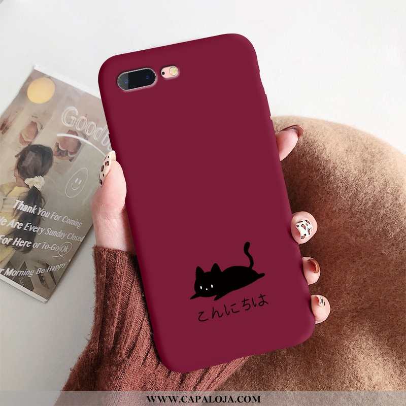 Capa iPhone 8 Plus Criativas Slim Feminino Telemóvel Vermelho, Capas iPhone 8 Plus Fofas Online