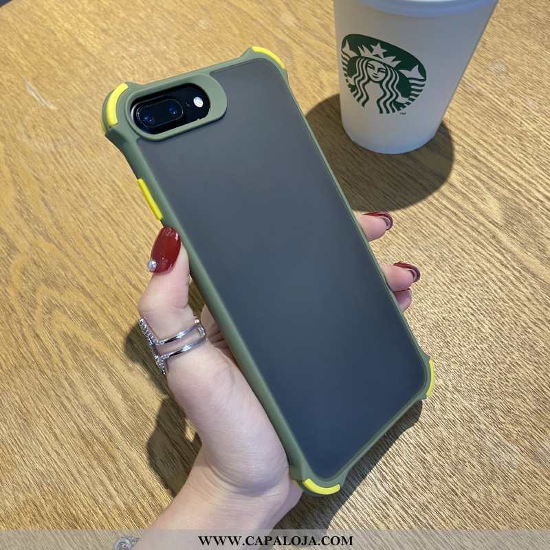 Capa iPhone 8 Plus Fosco Malha De Grau Simples Vermelho, Capas iPhone 8 Plus Silicone Baratas