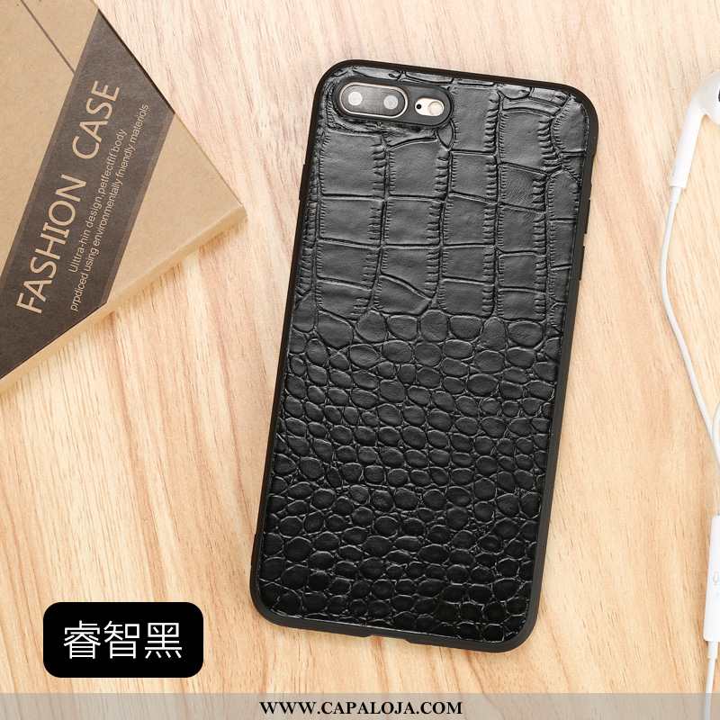 Capa iPhone 8 Plus Personalizado Antiqueda Couro Tendencia Castanho, Capas iPhone 8 Plus Couro Genuí