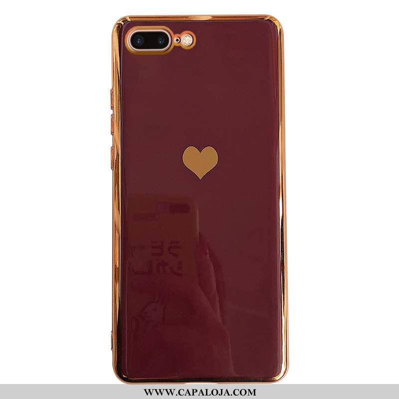 Capa iPhone 8 Plus Silicone Masculino Antiqueda Capas Vermelho, iPhone 8 Plus Tendencia Barato